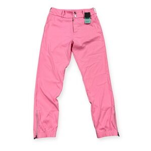 InPhorm Pants Women's Small Plumeria Pink Stretch High Rise Ankle Zip‎